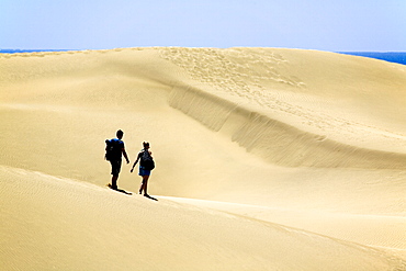 Maspalomas Sand dunes, Grand Canary, Canary Islands, Spain, Europe