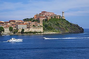 Forte Stella and Lighthouse, Portoferraio, Elba, Tuscan Islands, Italy, Europe