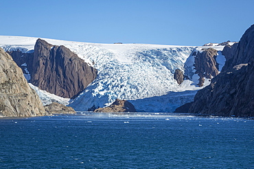 Glacier, Prince Christian Sound, southern Greenland, Polar Regions