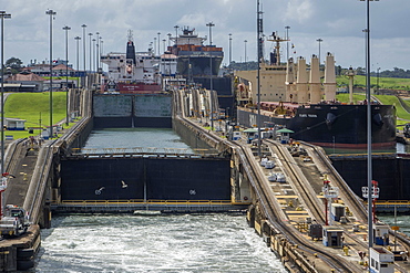 Gatun Locks, Panama Canal, Panama, Central America