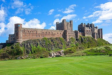 Bamburgh Castle, Bamburgh, Northumberland, England, United Kingdom, Europe