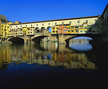 Ponte Vecchio Over the River Arno, Florence, Italy