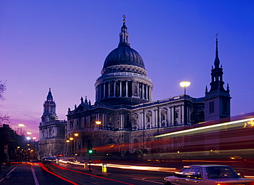 St Paul's Cathedral in the evening, London, England, UK