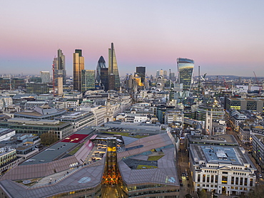 City skyline from St. Pauls, London, England, United Kingdom, Europe 