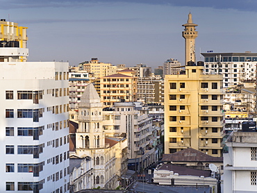 Darkhana Jamatkana Ismaili center, an historic colonial building, stands on Mosque Street, Dar es Salaam, Tanzania, East Africa, Africa