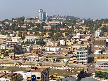 City skyline, Kampala, Uganda, Africa