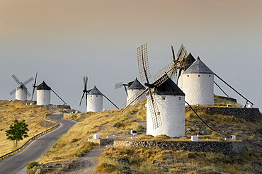 Don Quixote windmills, Consuegra, Castile-La Mancha, Spain, Europe