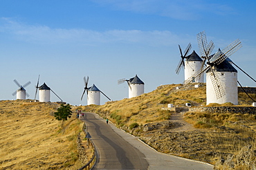 Don Quixote windmills, Consuegra, Castile-La Mancha, Spain, Europe