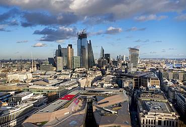 City of London from St. Pauls, London, England, United Kingdom, Europe