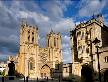 Cathedral on College Close, Bristol, England, United Kingdom, Europe