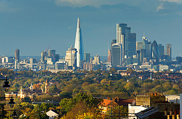 London cityscape from Crystal Palace, London, England, United Kingdom, Europe