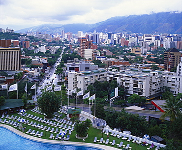 Aerial View of Las Mercedes, Caracas, Venezuela