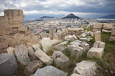 City looking north from the Acropolis, UNESCO World Heritage Site, Athens, Greece, Europe