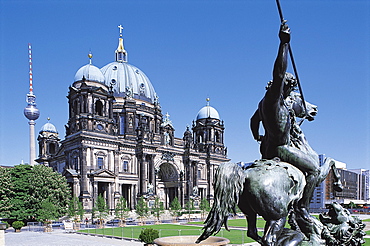 Altes Museum With Berlin Cathedral, Berlin, Germany