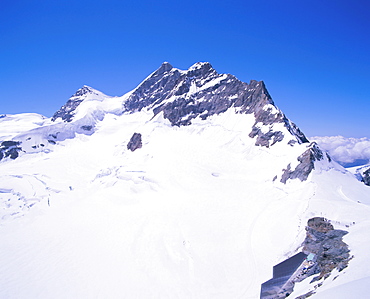 The Jungfrau mountain (4158m), Bernese Oberland, Swiss Alps, Switzerland, Europe