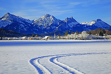 Schwangau and Tannheimer Alps, Allgau, Bavaria, Germany, Europe