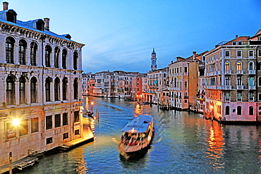 Canal Grande (Grand Canal), Venice, UNESCO World Heritage Site, Veneto, Italy, Europe