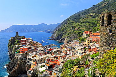 Vernazza, Italian Riviera, Cinque Terre, UNESCO World Heritage Site, Liguria, Italy, Europe