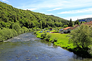 Our River near Dillingen, Grand Duchy of Luxembourg, Europe