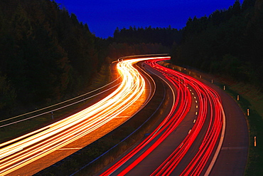 Highway A1 near Hermeskeil, Rhineland-Palatinate, Germany, Europe