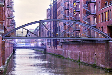 Speicherstadt district, Hamburg, Germany, Europe