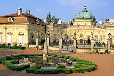 Chateau dating from the 18th century, Buchlovice, South Moravia, Czech Republic, Europe