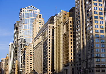 Buildings along West Wacker Drive, Chicago, Illinois, United States of America, North America