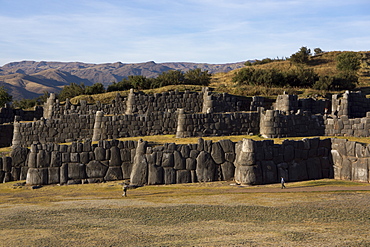 Sacsayhuaman, the former capital of the Inca empire, UNESCO World Heritage Site, Cuzco, Peru, South America 