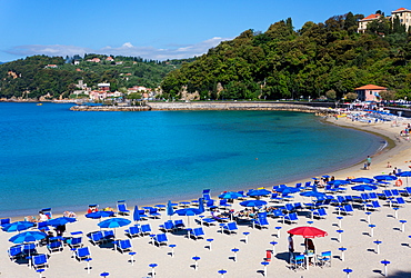 Lerici bay and beach, Liguria, Italy, Europe