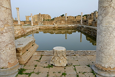 Hadrianic bath, Leptis Magna, UNESCO World Heritage Site, Libya, North Africa, Africa