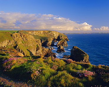 Bedruthan Steps, North Cornwall, England