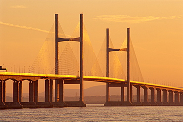 New, second, Severn Bridge, River Severn, Avon, England, UK, Europe