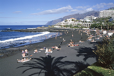 Beach, Playa de la Arena, Tenerife, Canary Islands, Spain, Atlantic, Europe