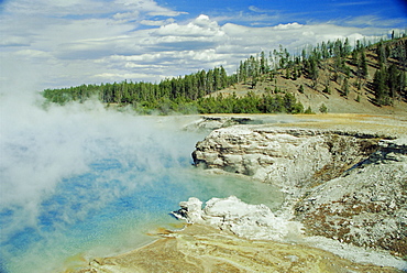 Excelsior Geyser Crater. Yellowstone National Park, Wyoming, USA, North America