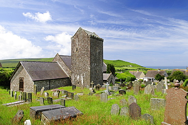 St. Cenydd's Church, Llangennith, Gower, Wales, United Kingdom, Europe