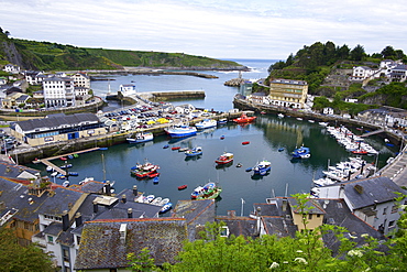 The harbour at Luarca, Asturias, Spain, Europe