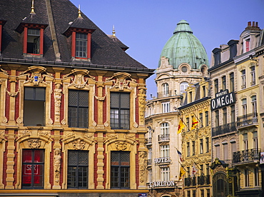 Grand Place, Lille, Nord Pas de Calais, France, Europe