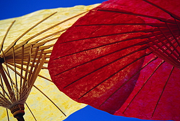 Colourful paper umbrellas, Bor Sang, Chiang Mai, Thailand, Asia