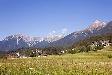 Alps and Gurgl valley in summer, Tarrenz, Tyrol, Austria, Europe