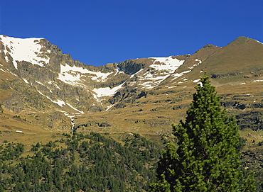 Pyrenees mountain range in Andorra, Europe