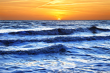 Sunset at Brighton beach, Sussex, England, United Kingdom, Europe