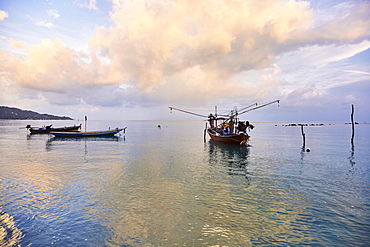 Fishing boats, Koh Samui, Thailand, Southeast Asia, Asia