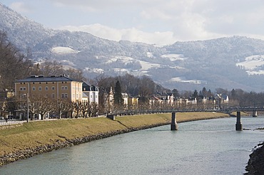 Looking east, Salzach River, Salzburg, Austria