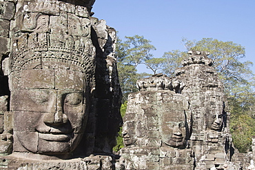 Bayon Temple, late 12th century, Buddhist, Angkor Thom, Angkor, UNESCO World Heritage Site, Siem Reap, Cambodia, Indochina, Southeast Asia, Asia