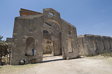 Old silver mine, Mineral de Pozos (Pozos), a UNESCO World Heritage Site, Guanajuato State, Mexico, North America