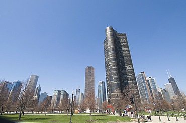 Gateway Park near Navy Pier, Chicago, Illinois, United States of America, North America