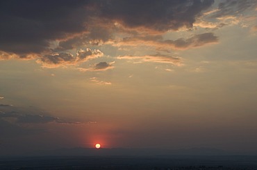 Sunset from the Mirador viewpoint, San Miguel de Allende (San Miguel), Guanajuato State, Mexico, North America