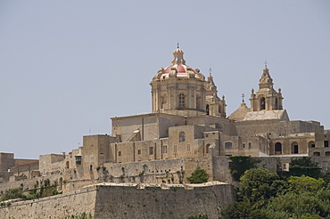 Metropolitan Cathedral in Mdina, the fortress city, Malta, Europe