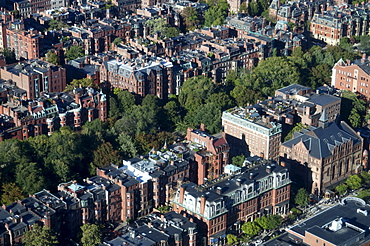 Aerial view of Boston from the Prudential Sky Walk, Boston, Massachusetts, New England, United States of America, North America