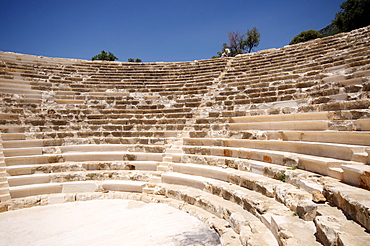 The Amphitheatre at Kas, the only Anatolian theatre to face the sea, Kas, Antalya Province, Anatolia, Turkey, Asia Minor, Eurasia